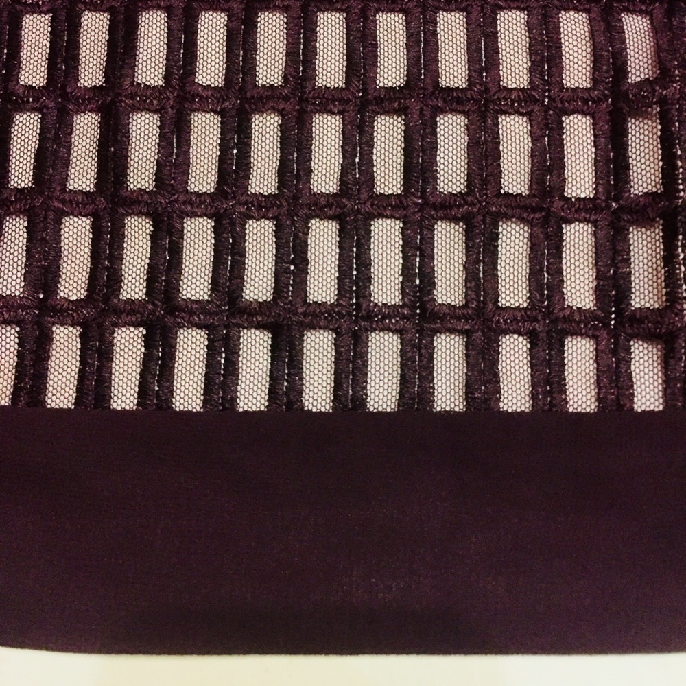 🌹HP🌹Sexy Sheer Lace Plaid Top - Picture 2 of 5